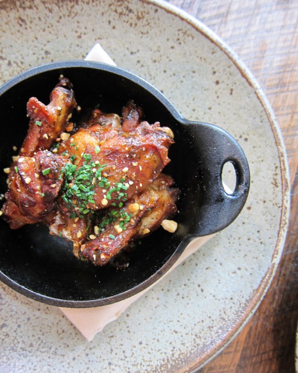 Husk signature dishes Aged Beef Tartare
Chicken Wings
Carolina Rice Griddle Cakes